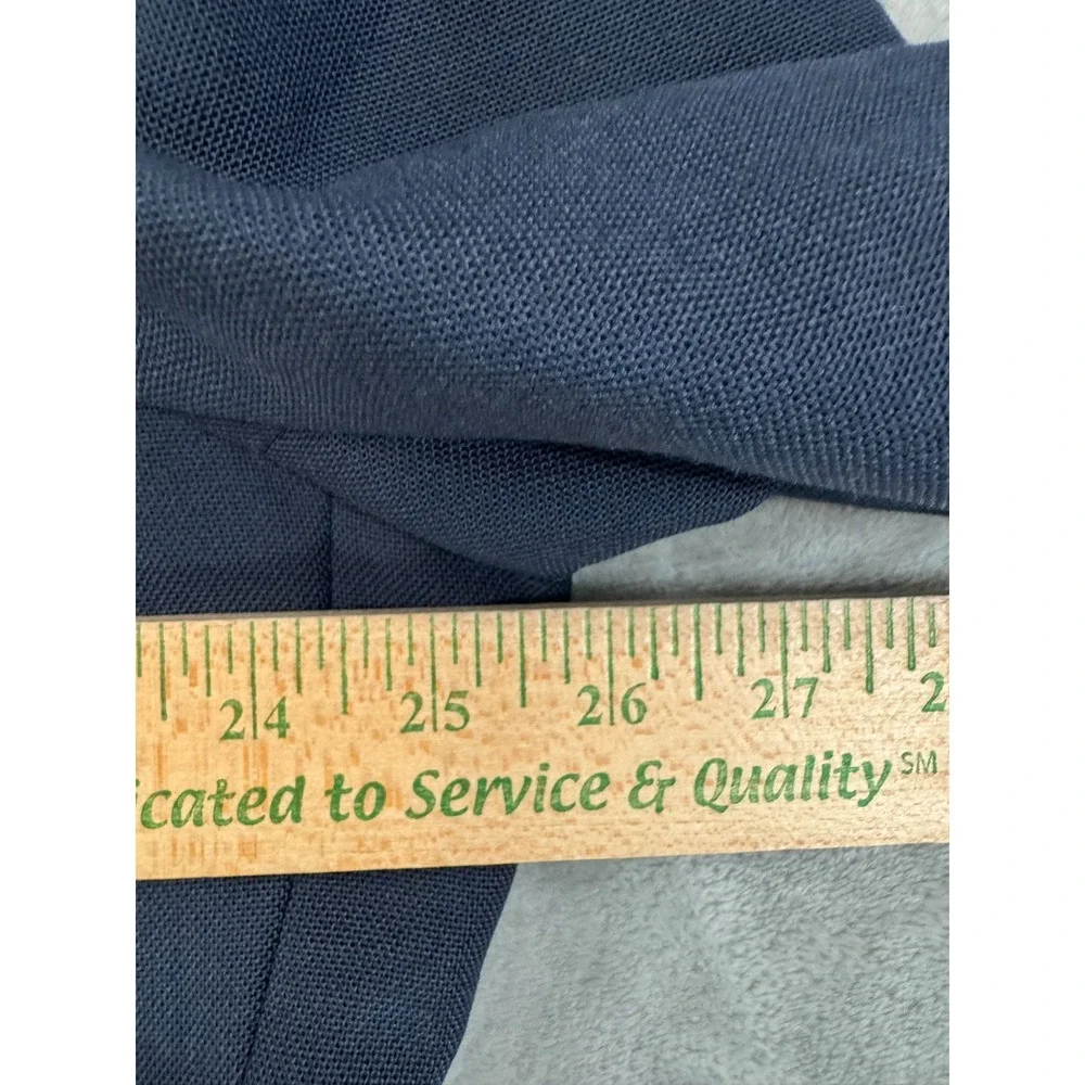 Stafford Blazer Mens 50L Navy Blue 2 Gold Button Sports Coat Worsted Wool USA‎